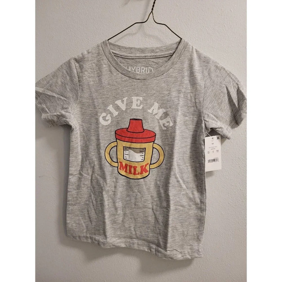 Give Me Milk - Toddler Crew Neck Short Sleeve T-shirt NEW! 18M, 2T, 3T, 4T, 5T - Picture 5 of 6